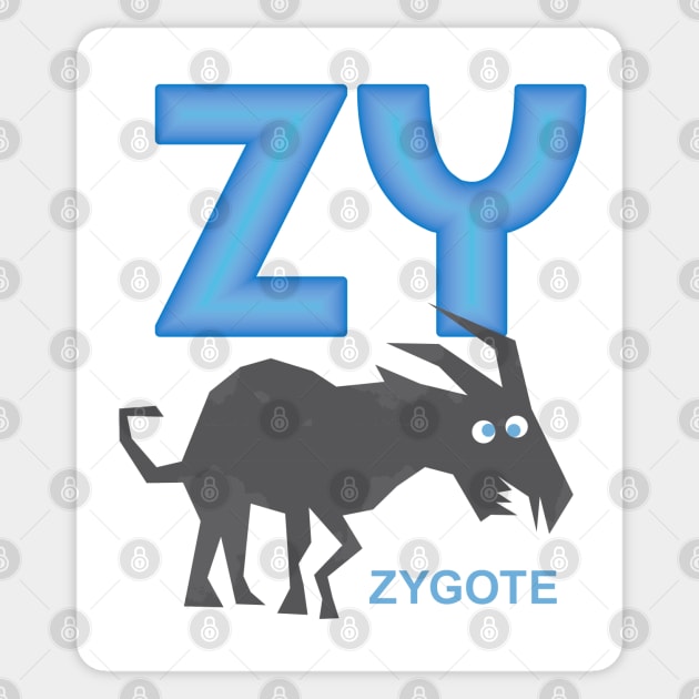 Zygote Sticker by Dale Preston Design